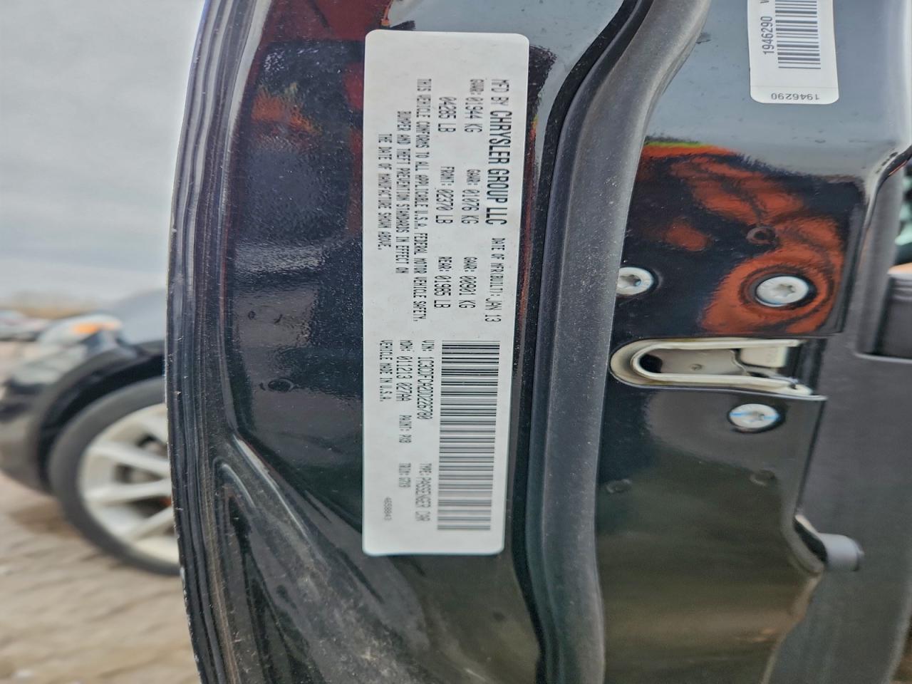 2013 Dodge Dart Limited VIN: 1C3CDFCA2DD226780 Lot: 93863065