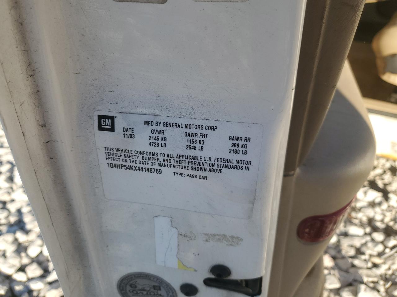 2004 Buick Lesabre Custom VIN: 1G4HP54KX44148769 Lot: 93067425