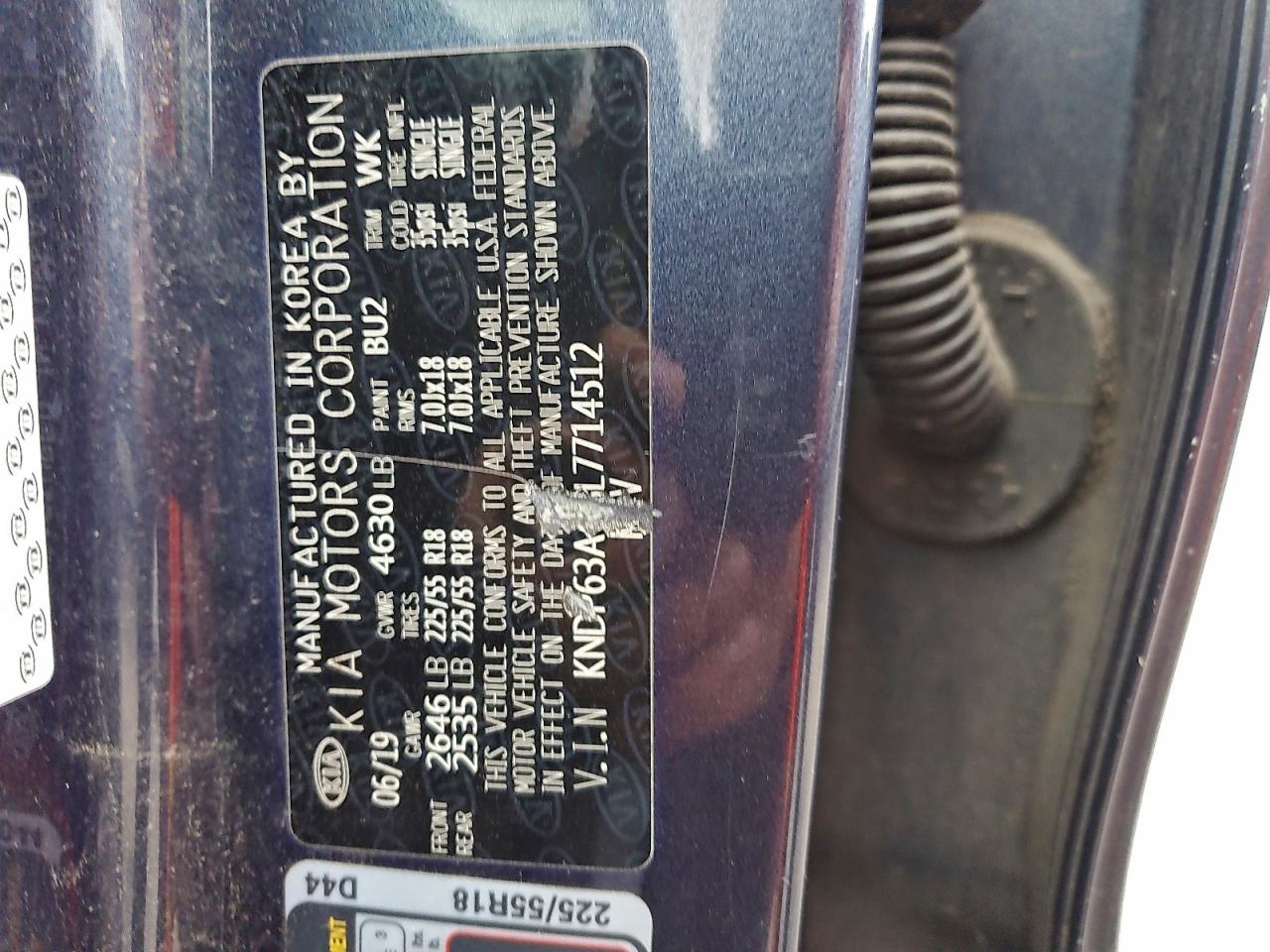 2020 Kia Sportage S VIN: KNDP63AC8L7714512 Lot: 94433335