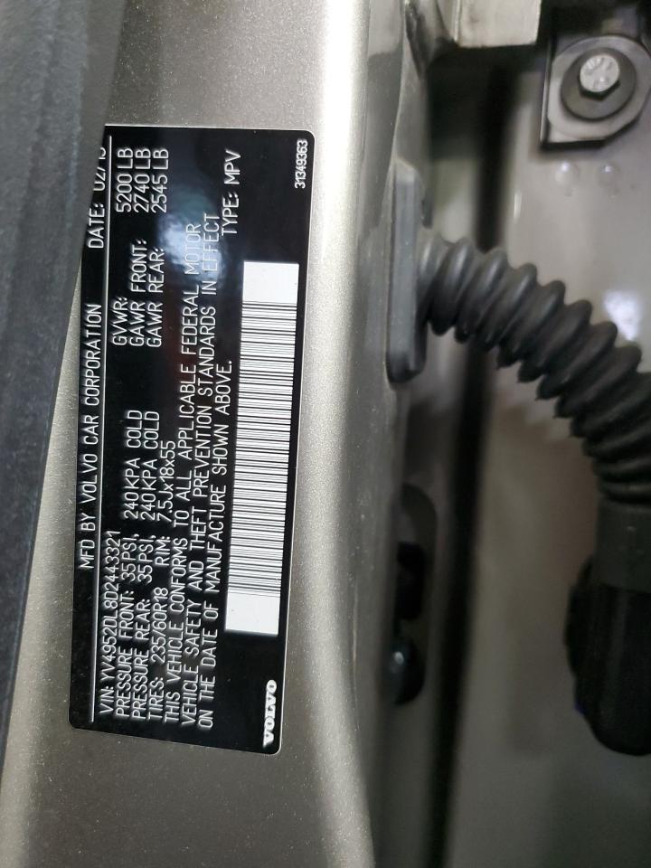 2013 Volvo Xc60 3.2 VIN: YV4952DL8D2443321 Lot: 93347365