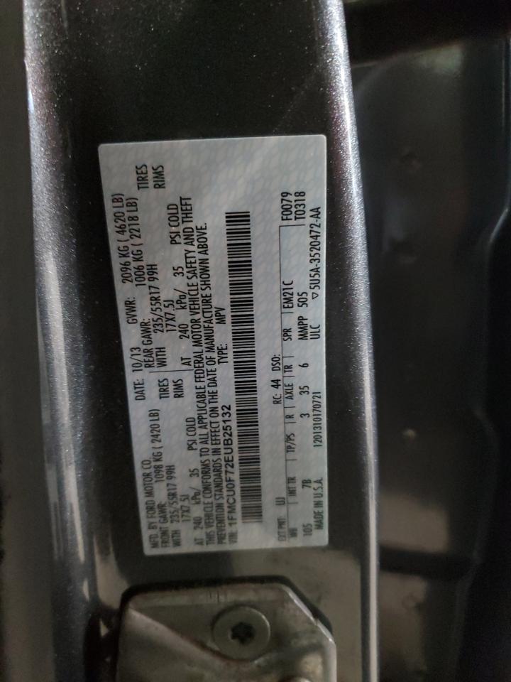 2014 Ford Escape S VIN: 1FMCU0F72EUB25132 Lot: 91037595