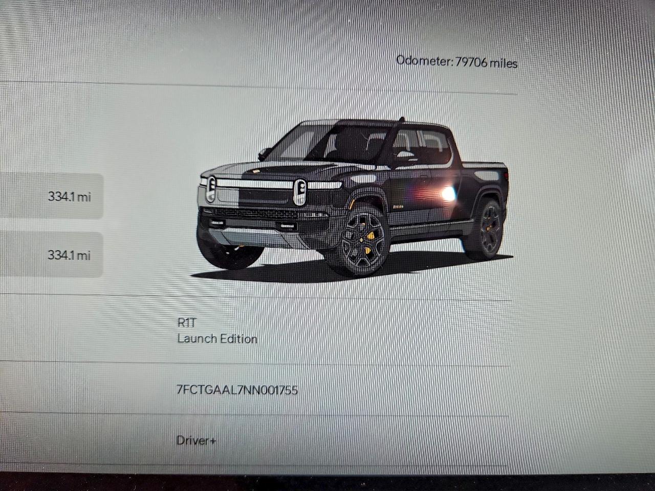 2022 Rivian R1T Launch Edition VIN: 7FCTGAAL7NN001755 Lot: 94114395