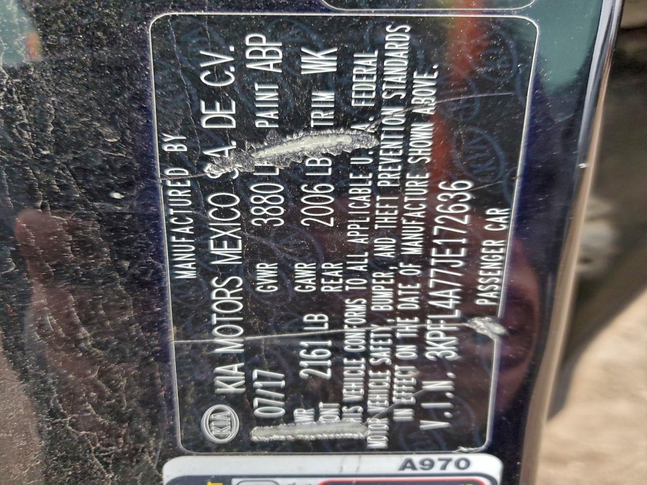 2018 Kia Forte Lx VIN: 3KPFL4A77JE172636 Lot: 94724615