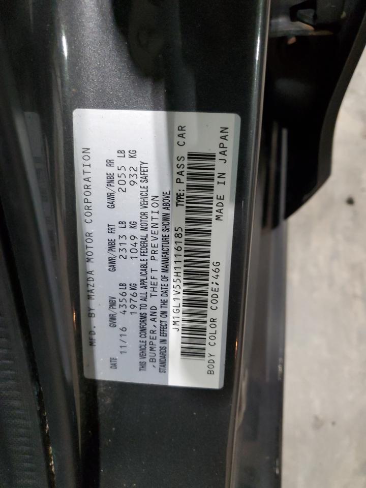 2017 Mazda 6 Touring VIN: JM1GL1V55H1116185 Lot: 93118165