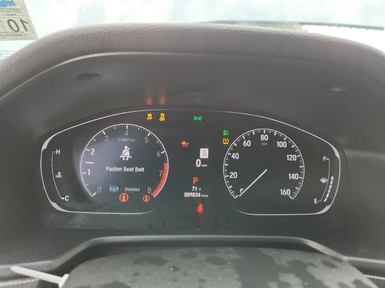 2021 Honda Accord Sport VIN: 1HGCV1F32MA089495 Lot: 93286515