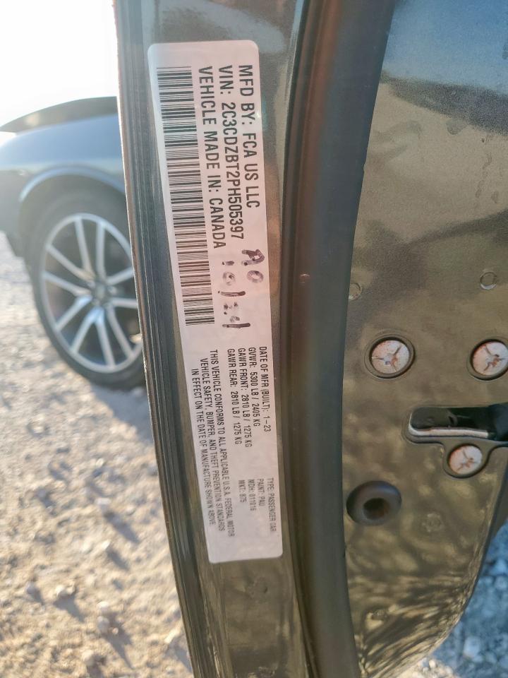 2023 Dodge Challenger R/T VIN: 2C3CDZBT2PH505397 Lot: 91660365