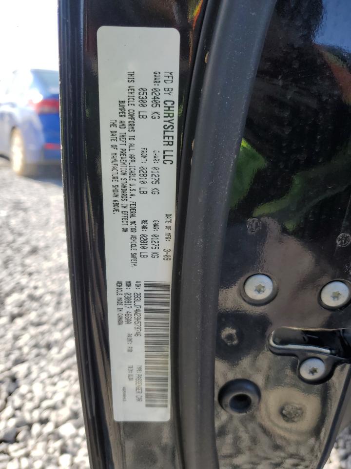 2009 Dodge Challenger Srt-8 VIN: 2B3LJ74W29H579746 Lot: 92088815