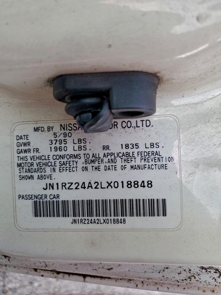 1990 Nissan 300Zx VIN: JN1RZ24A2LX018848 Lot: 94406185