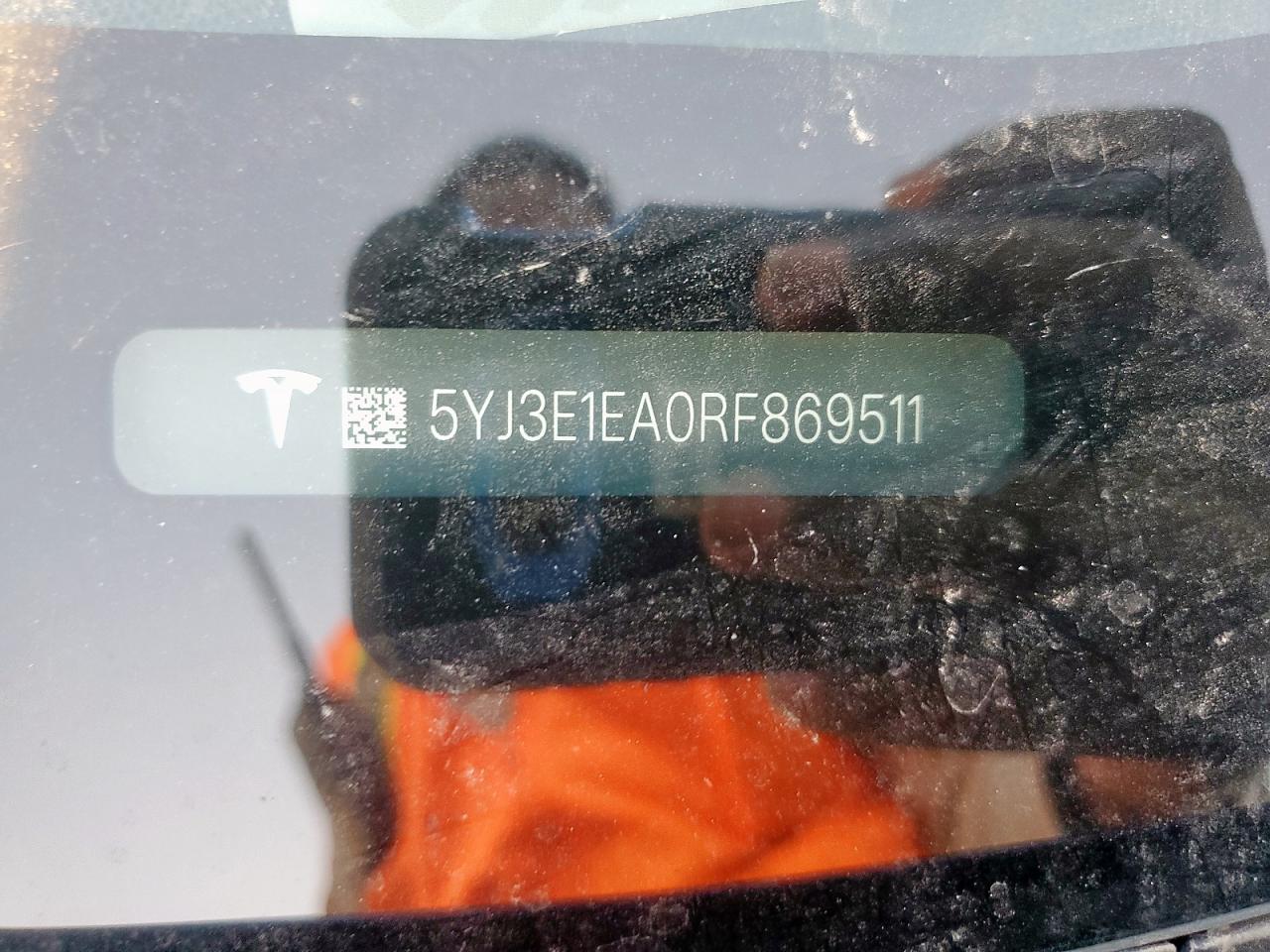 2024 Tesla Model 3 VIN: 5YJ3E1EA0RF869511 Lot: 91078975