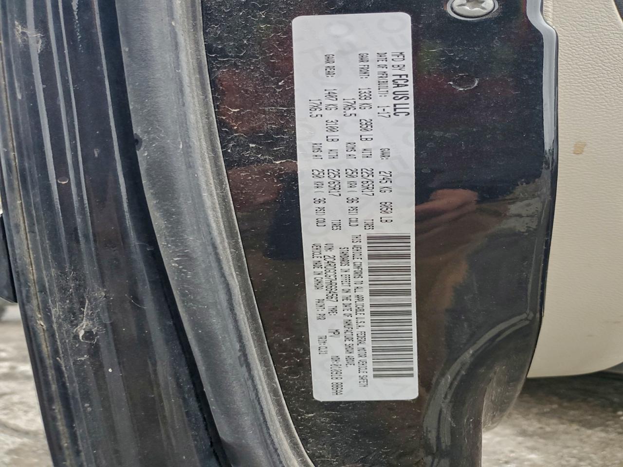 2017 Dodge Grand Caravan Sxt VIN: 2C4RDGCG7HR664567 Lot: 94253535