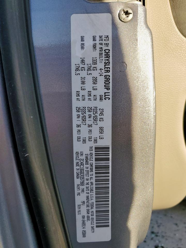 2014 Chrysler Town & Country Touring VIN: 2C4RC1BG6ER357968 Lot: 92529495