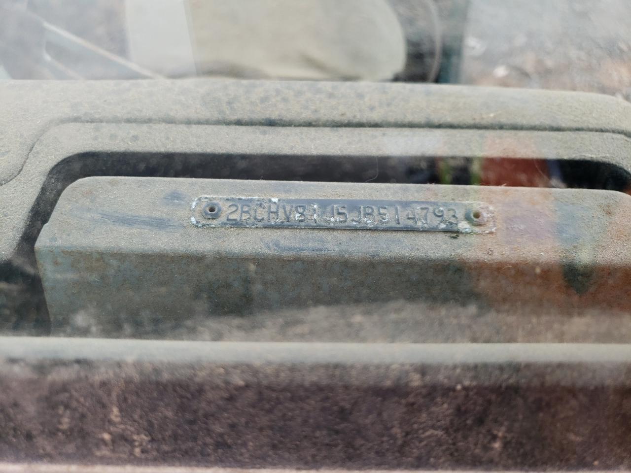 1988 Jeep Wrangler VIN: 2BCHV81J5JB514793 Lot: 93038445