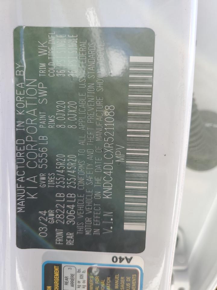 2024 Kia Ev6 Gt Line VIN: KNDC4DLCXR5211088 Lot: 93141705