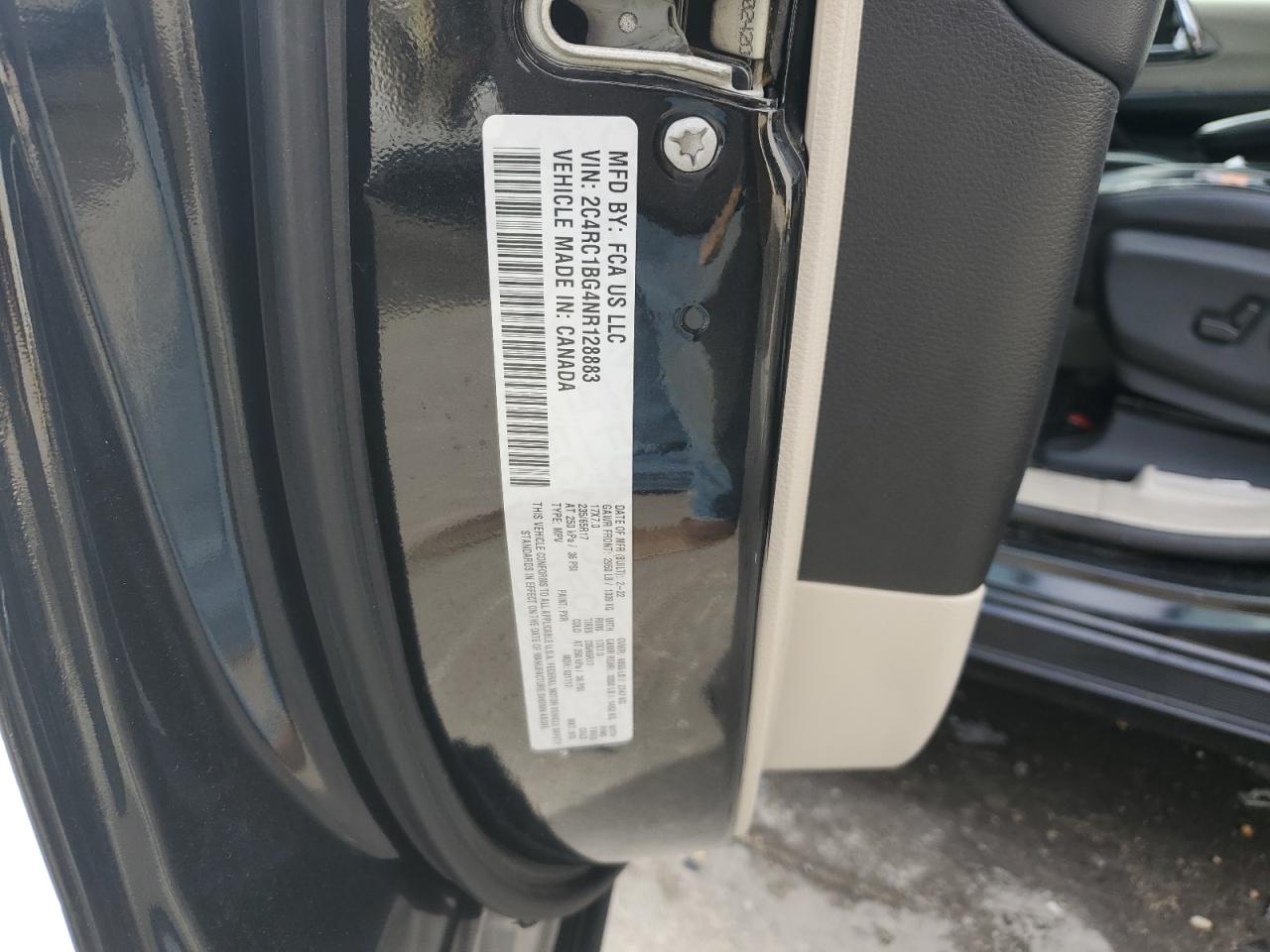 2022 Chrysler Pacifica Touring L VIN: 2C4RC1BG4NR128883 Lot: 93115545