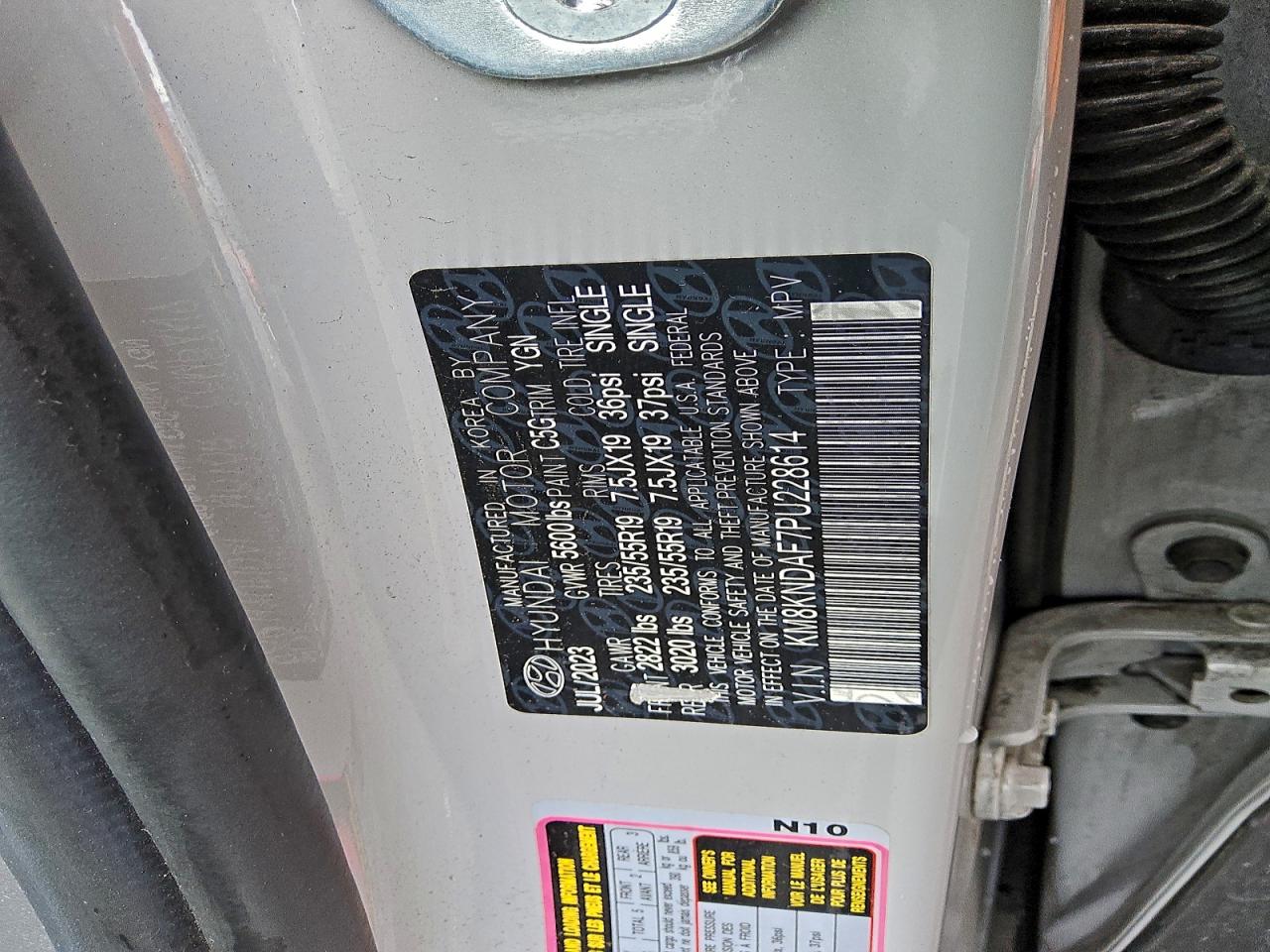 2023 Hyundai Ioniq 5 Sel VIN: KM8KNDAF7PU228614 Lot: 94249605