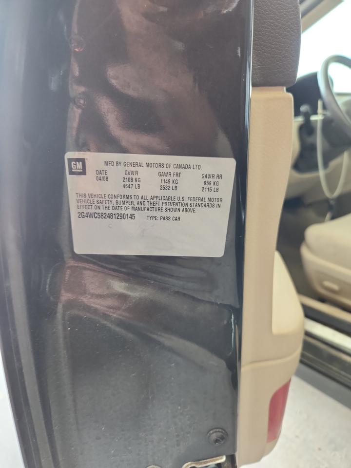 2008 Buick Lacrosse Cx VIN: 2G4WC582481290145 Lot: 93025065