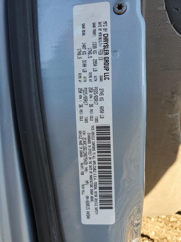 2013 Chrysler Town & Country Touring VIN: 2C4RC1BG1DR675429 Lot: 92124895