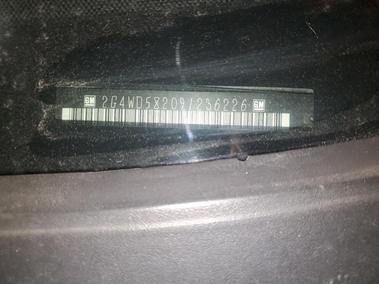 2009 Buick Lacrosse Cxl VIN: 2G4WD582091236226 Lot: 92883505