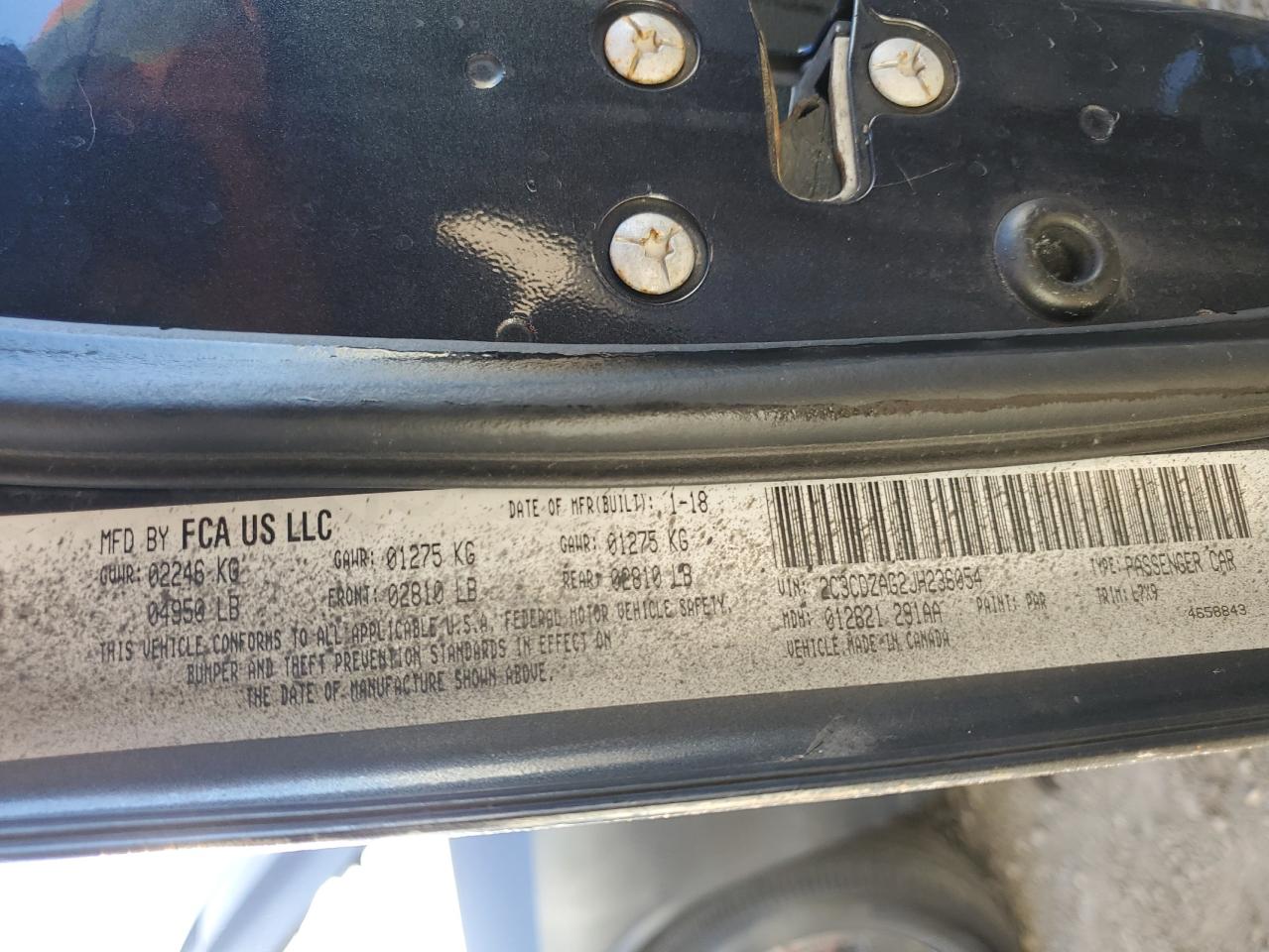 2018 Dodge Challenger Sxt VIN: 2C3CDZAG2JH236054 Lot: 91011145