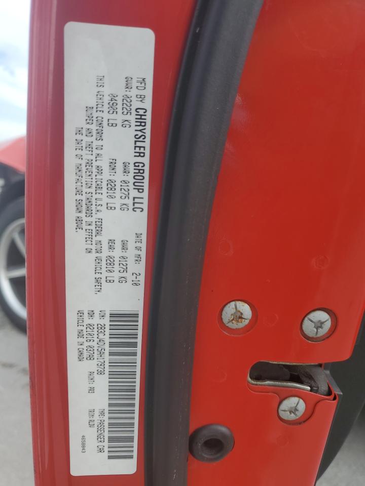 2010 Dodge Challenger Se VIN: 2B3CJ4DV5AH179738 Lot: 92840535