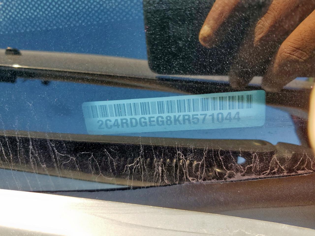 2019 Dodge Grand Caravan Gt VIN: 2C4RDGEG8KR571044 Lot: 91861795