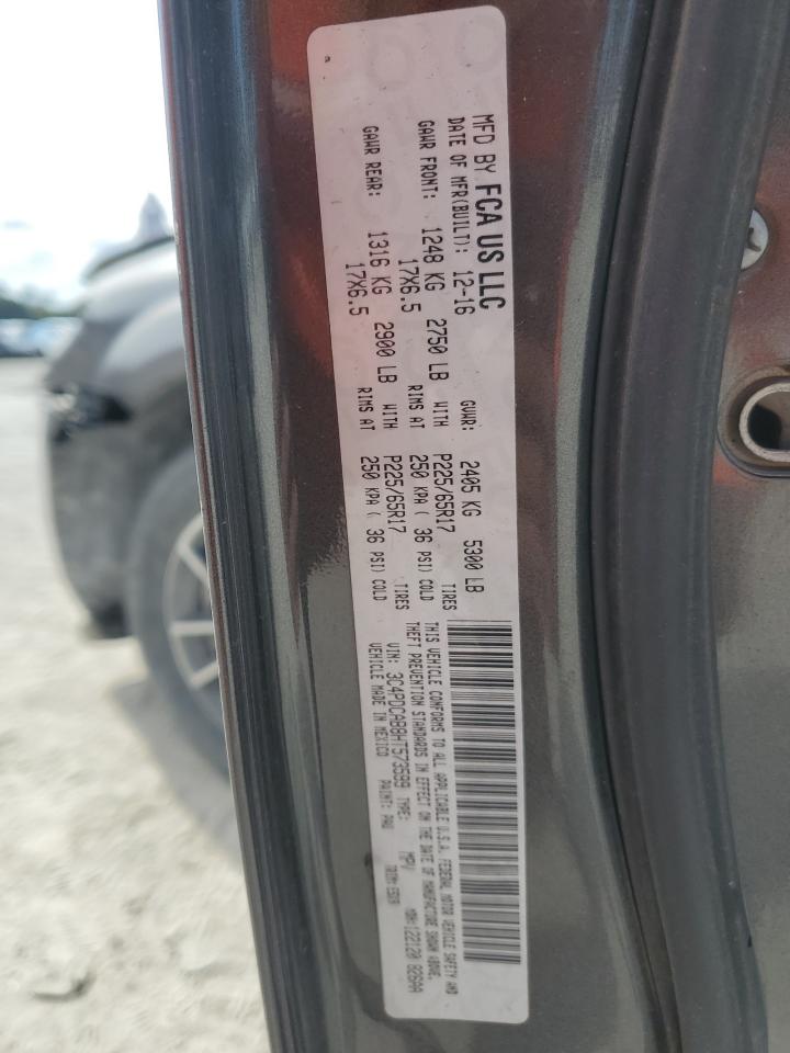 2017 Dodge Journey Se VIN: 3C4PDCAB8HT573599 Lot: 91869005