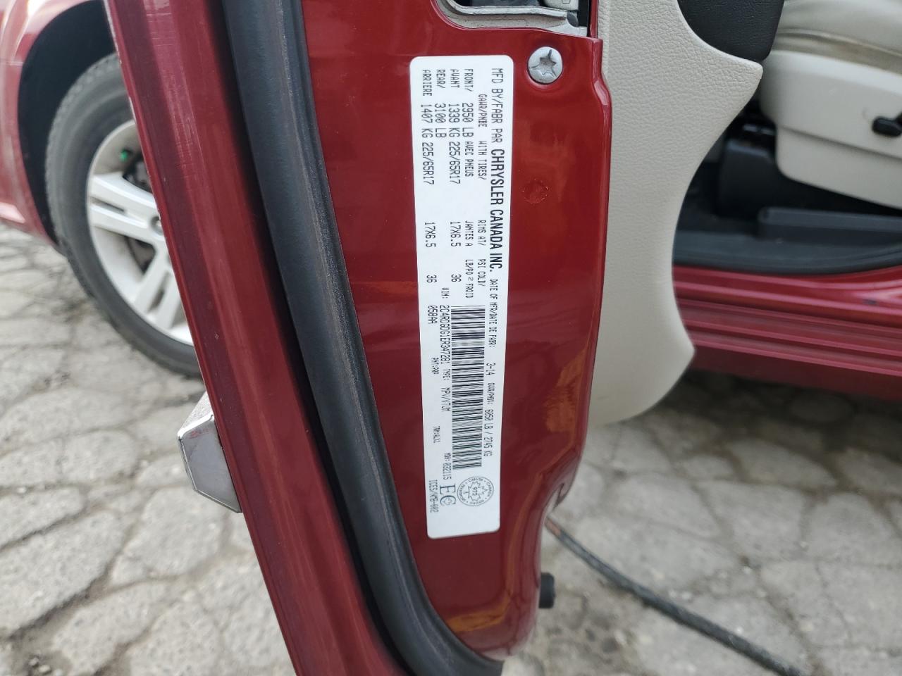 2014 Dodge Grand Caravan Crew VIN: 2C4RDGDG1ER347281 Lot: 91051565