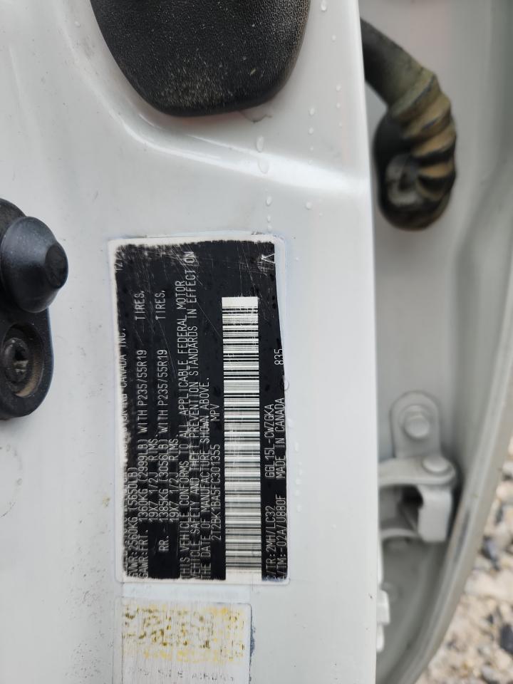 2015 Lexus Rx 350 Base VIN: 2T2BK1BA5FC301355 Lot: 91320535