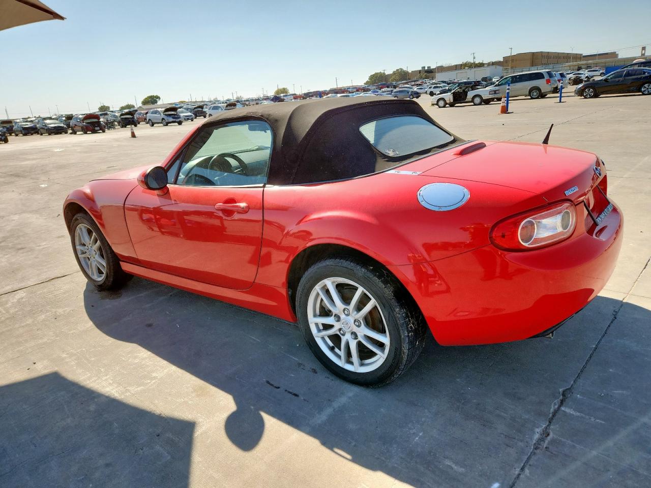 2009 Mazda Mx-5 Miata red cabrio gas JM1NC25FX90203397 photo #3