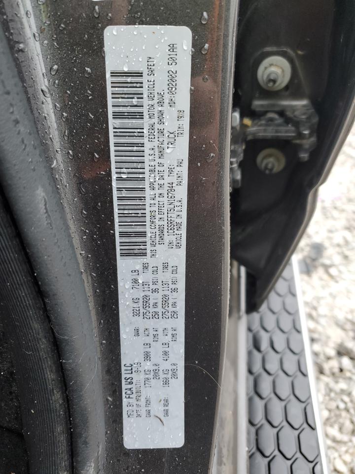 2020 Ram 1500 Big Horn/Lone Star VIN: 1C6SRFFT5LN167844 Lot: 92812885