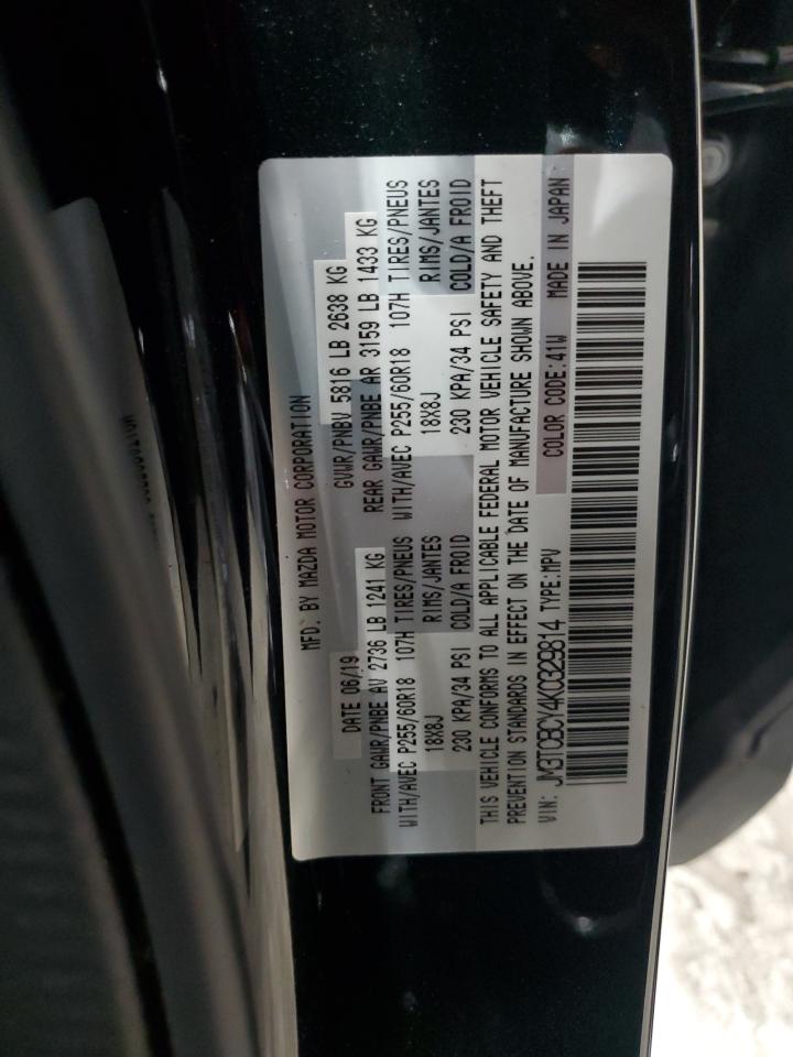 2019 Mazda Cx-9 Touring VIN: JM3TCBCY4K0329814 Lot: 92453235