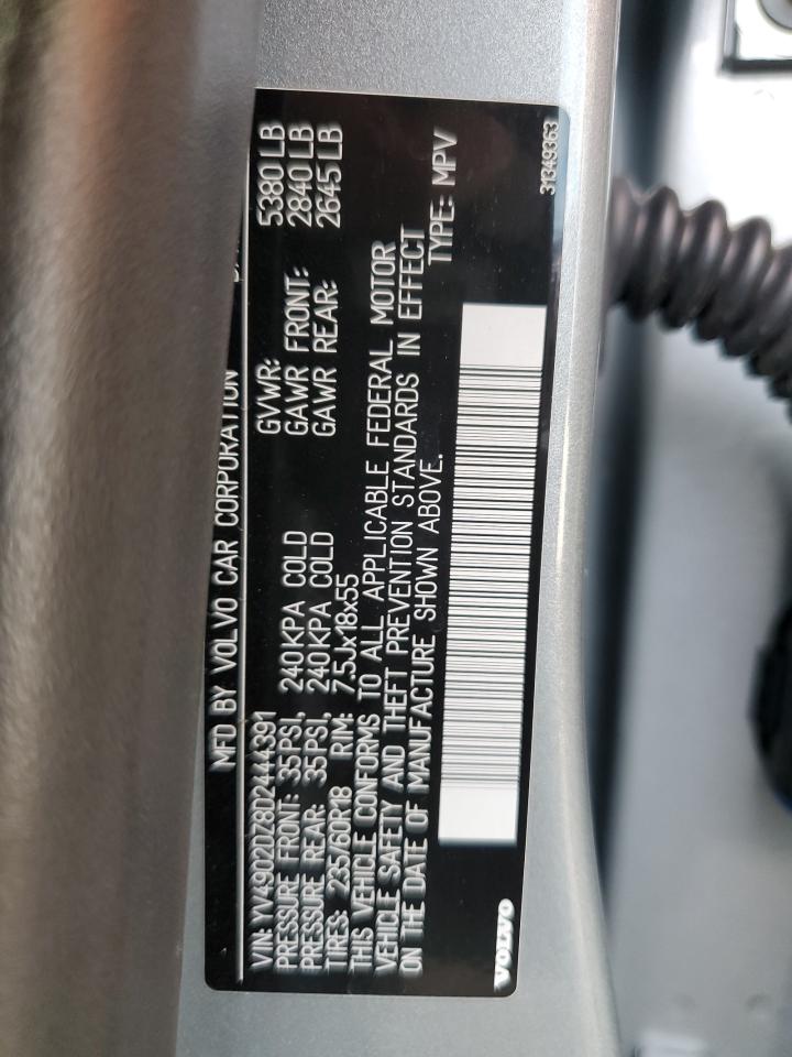 2013 Volvo Xc60 T6 VIN: YV4902DZ8D2444391 Lot: 92319895