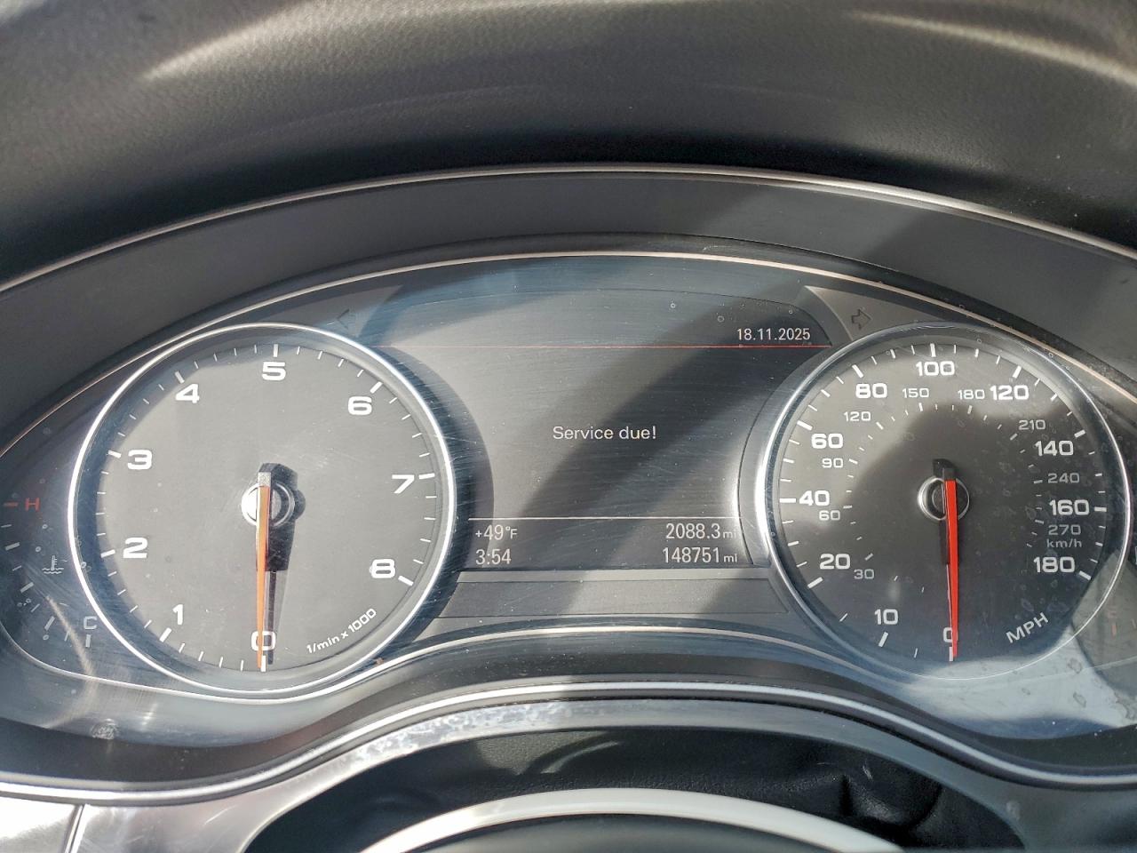 2013 Audi A6 Premium Plus VIN: WAUGGAFC3DN019505 Lot: 93012995