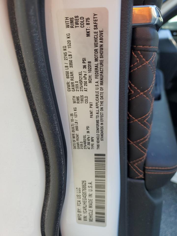 2025 Jeep Grand Cherokee Summit VIN: 1C4RJHEG4S8768626 Lot: 92943685