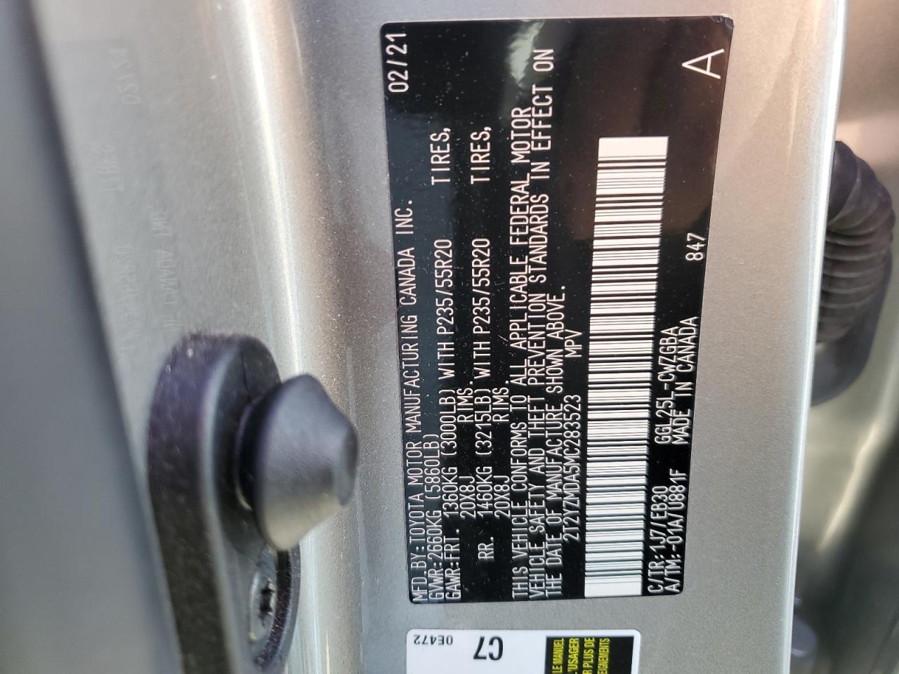 2021 Lexus Rx 350 F Sport VIN: 2T2YZMDA5MC283523 Lot: 91977475