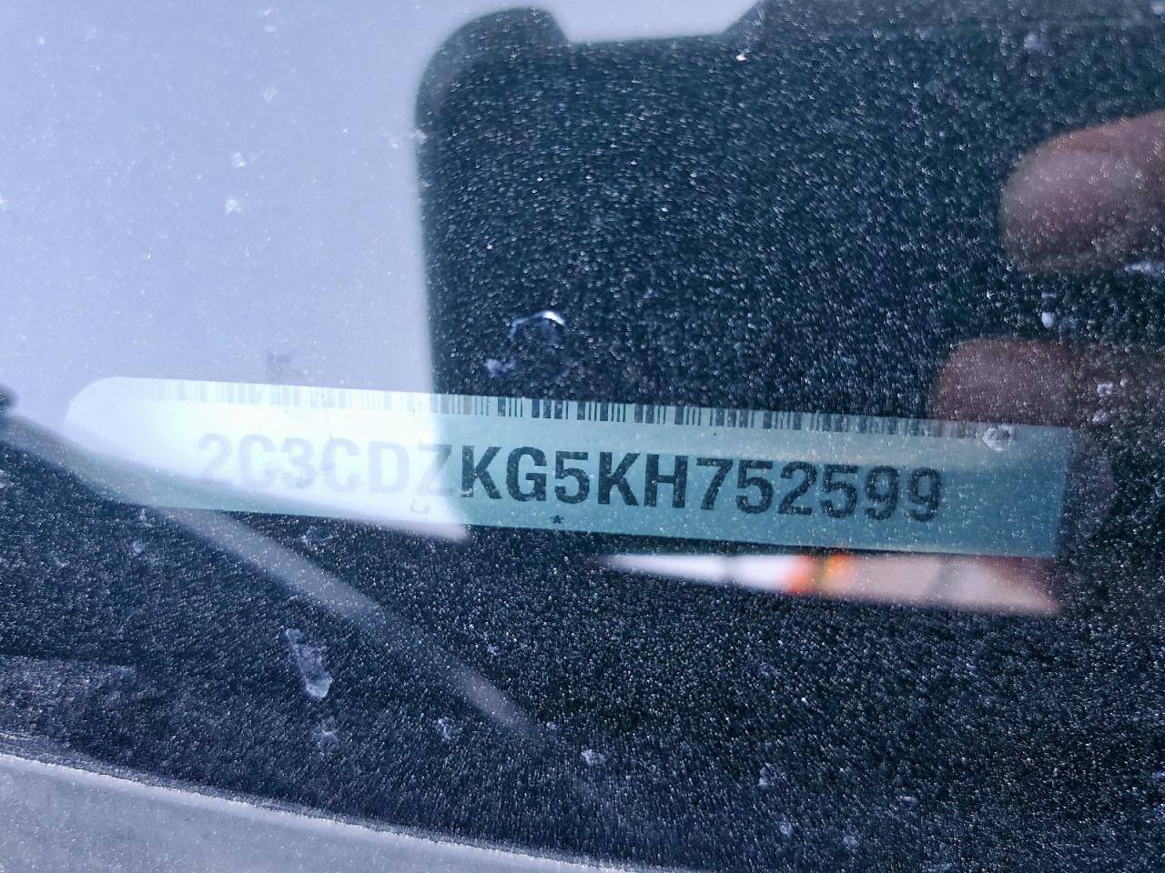 2019 Dodge Challenger Gt VIN: 2C3CDZKG5KH752599 Lot: 91440835