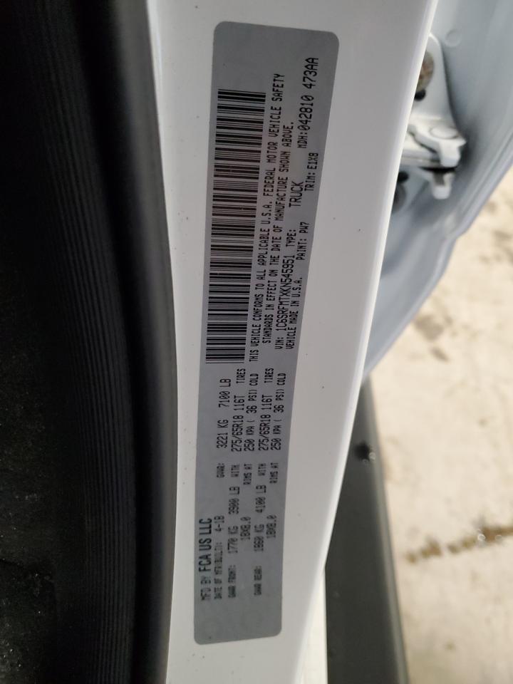 2019 Ram 1500 Big Horn/Lone Star VIN: 1C6SRFMTXKN545951 Lot: 93445805