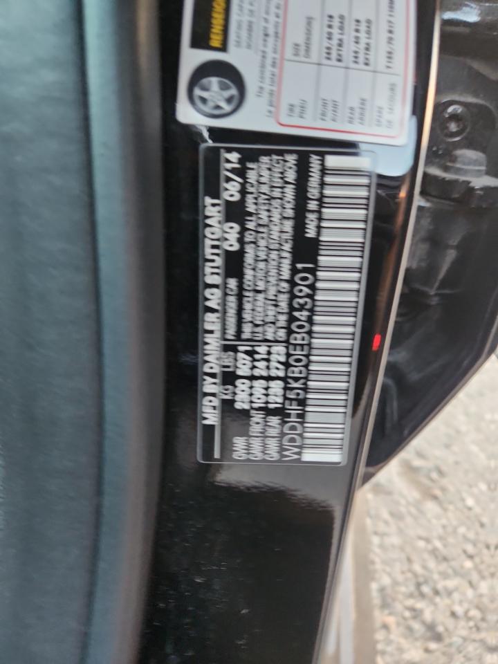 2014 Mercedes-Benz E 350 VIN: WDDHF5KB0EB043901 Lot: 93247735