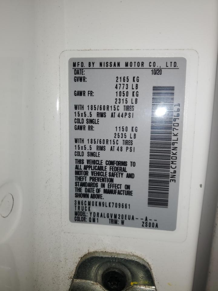 2020 Nissan Nv200 2.5S VIN: 3N6CM0KN9LK709661 Lot: 93009105