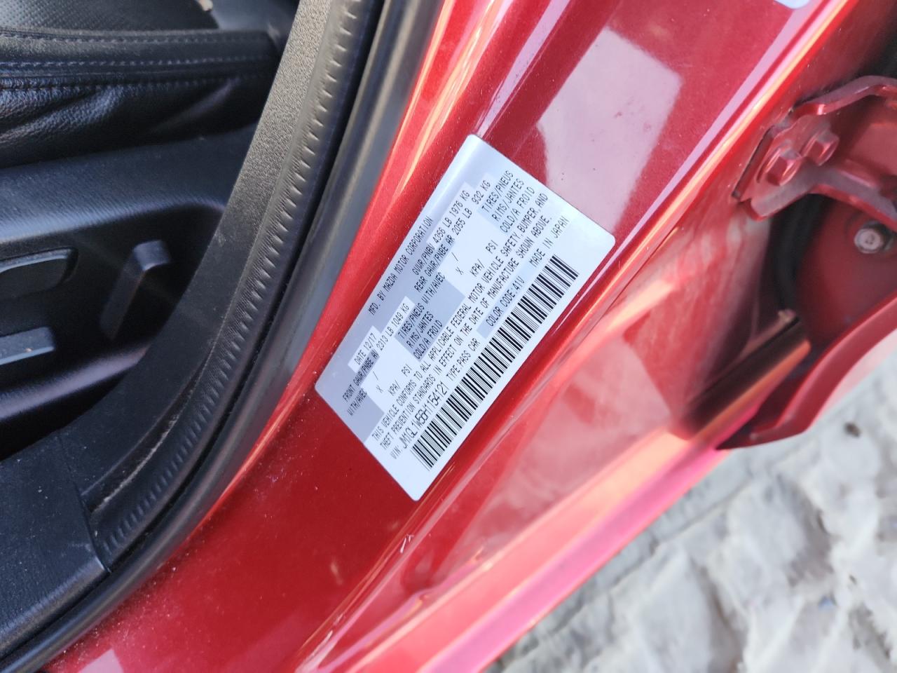 2017 Mazda 6 Grand Touring VIN: JM1GL1W56H1154121 Lot: 92069965