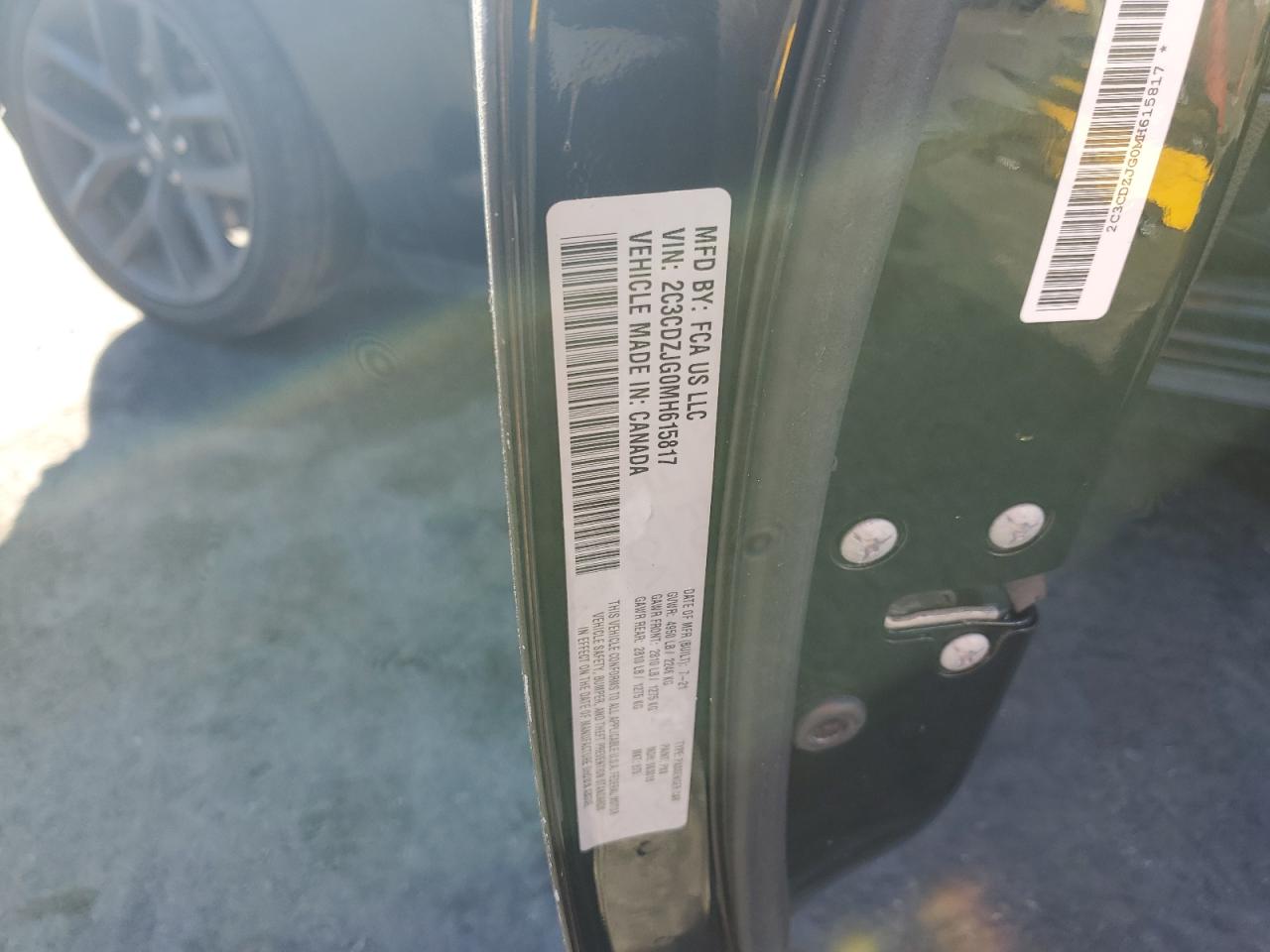 2021 Dodge Challenger Gt VIN: 2C3CDZJG0MH615817 Lot: 93446465