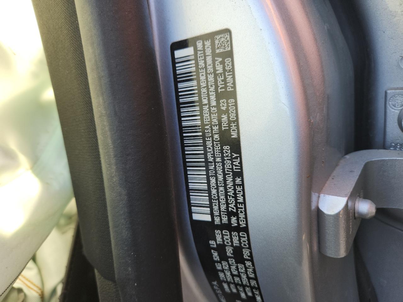 2018 Alfa Romeo Stelvio Ti Sport VIN: ZASFAKNN0J7B91328 Lot: 92266315