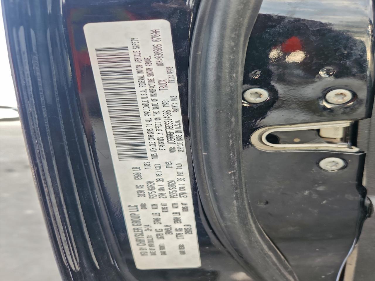 2014 Ram 1500 St VIN: 1C6RR6FT6ES314806 Lot: 93761545