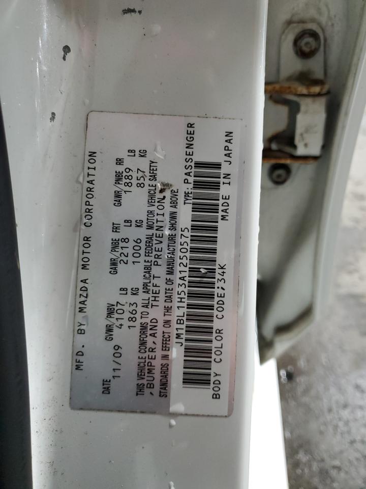 2010 Mazda 3 S VIN: JM1BL1H53A1250575 Lot: 92096945