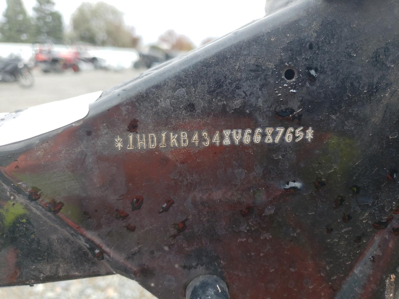 2008 Harley-Davidson Flhx VIN: 1HD1KB4348Y668765 Lot: 86305625