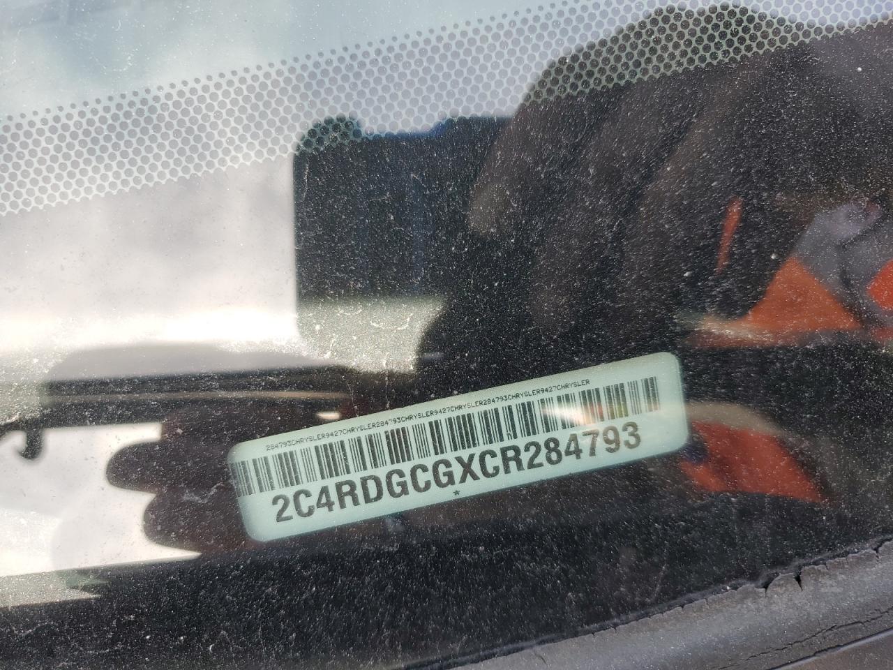 2012 Dodge Grand Caravan Sxt VIN: 2C4RDGCGXCR284793 Lot: 92011995