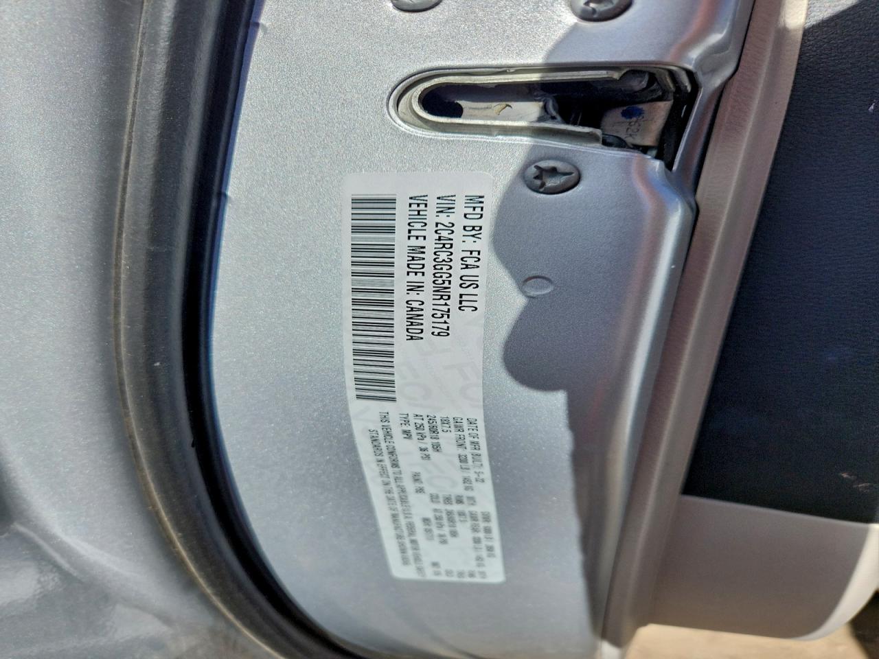 2022 Chrysler Pacifica Limited VIN: 2C4RC3GG5NR175179 Lot: 94097245