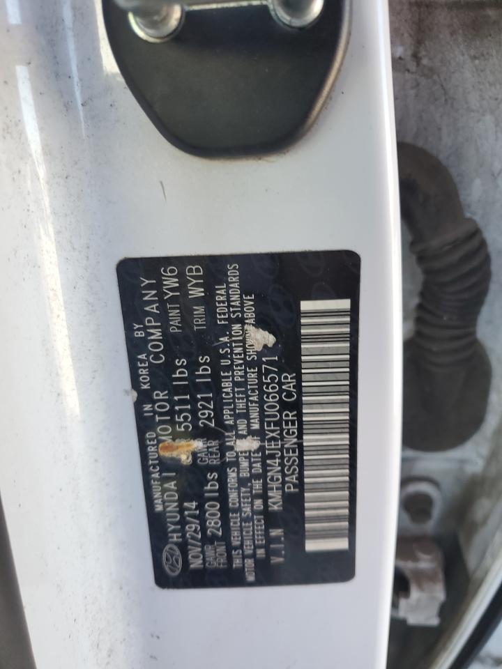 2015 Hyundai Genesis 3.8L VIN: KMHGN4JEXFU066571 Lot: 90311605