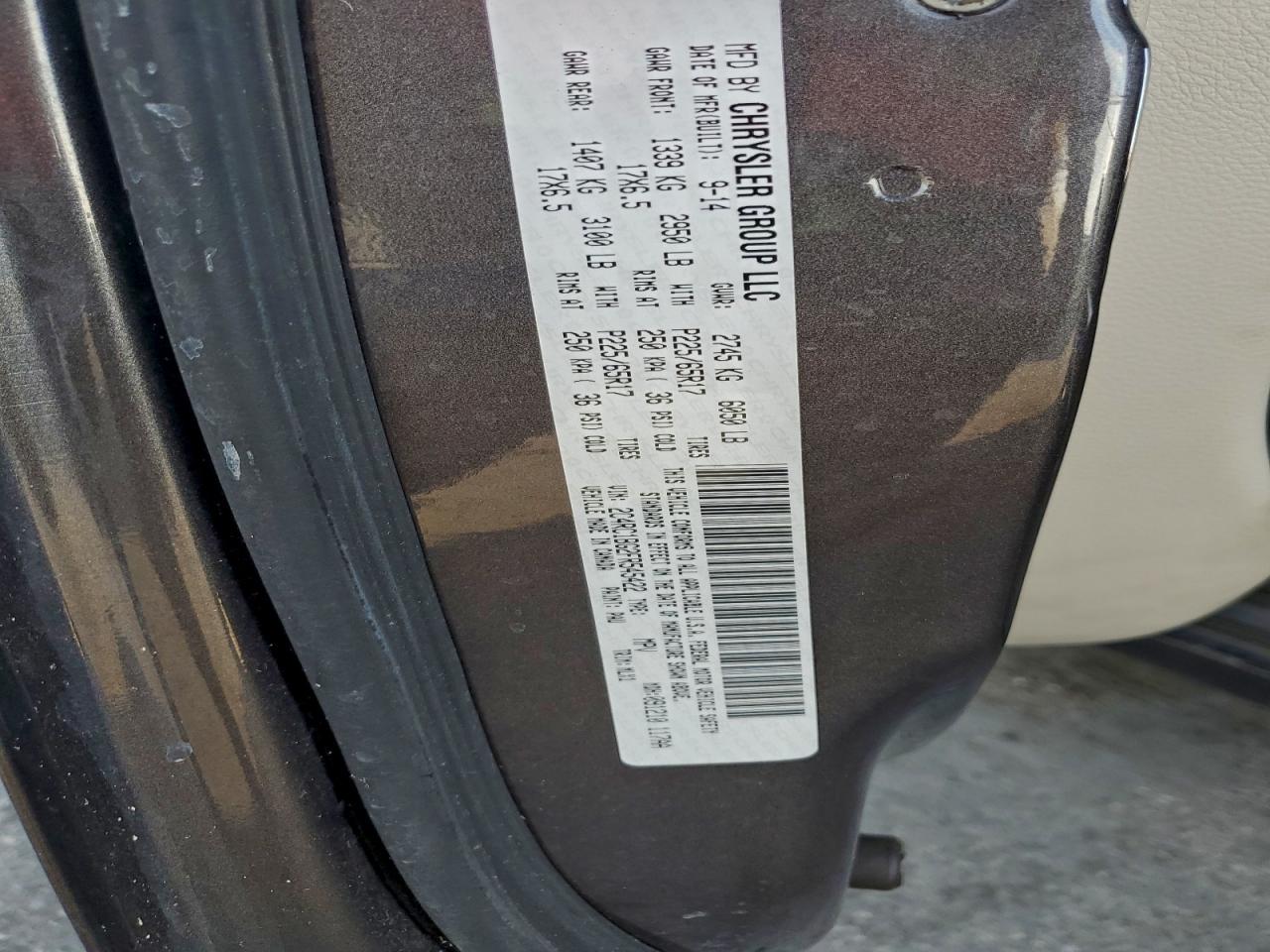 2015 Chrysler Town & Country Touring VIN: 2C4RC1BG2FR545422 Lot: 94517855