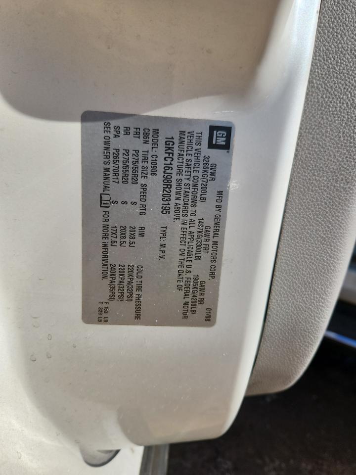 2008 GMC Yukon Xl C1500 VIN: 1GKFC16J98R203195 Lot: 92312475